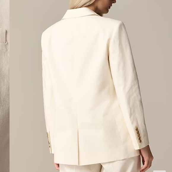 J Crew Relaxed patch-pocket blazer in cotton blend CC326 - Picture 2 of 4